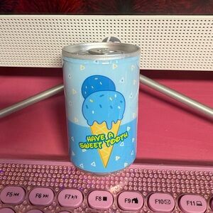 Sweets face and hand wipes in a can keychain